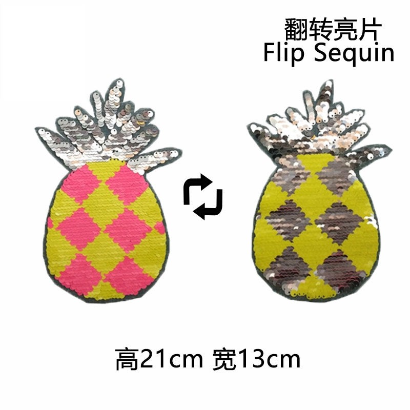 Wholesale Watermelon Sequin Flip Patch Strawberry Flip Sequin Patch